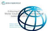 Enforcing Contracts Around the World: Court Efficiency and Access to Justice in 189 Economies