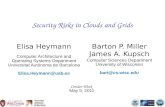 Security Risks in Clouds and Grids