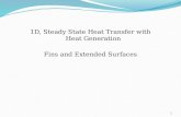 1D, Steady State Heat Transfer with Heat Generation Fins and Extended Surfaces