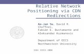 Relative Network Positioning via CDN Redirections