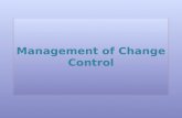 Management of Change Control