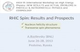 RHIC Spin: Results and Prospects