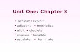 Unit One: Chapter 3