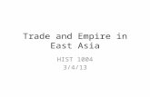 Trade and Empire in East Asia