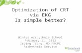 Optimization of CRT via EKG   Is simple better?