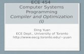 ECE 454  Computer Systems Programming Compiler and Optimization (I)