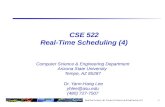 CSE  522  Real-Time Scheduling  (4)