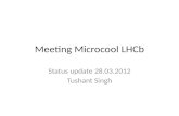 Meeting  Microcool LHCb