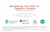 Navigating the Path to  Complete Streets Strategies for Implementation
