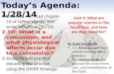 Today’s Agenda: 1/28/14