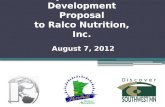 City of Marshall Development Proposal to  Ralco  Nutrition, Inc.
