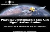 Practical Cryptographic Civil GPS Signal Authentication