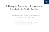 A Unique Approach for Arterial Bandwidth Optimization