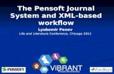 The  Pensoft  Journal System and XML-based workflow