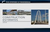 CONSTRUCTION ESTIMATES