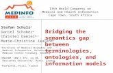 Bridging the  semantics gap  between terminologies, ontologies, and information models