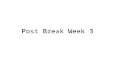 Post Break Week 3