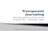 Transparent Journaling