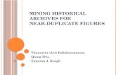 Mining Historical Archives for  Near-Duplicate Figures