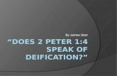 “Does 2 Peter 1:4 speak of deification?”
