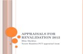 Appraisals for Revalidation 2012