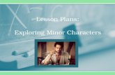 Lesson Plans: Exploring Minor Characters