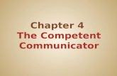 Chapter 4  The Competent Communicator