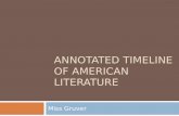 Annotated Timeline of American Literature