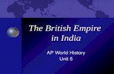 The British Empire  in India