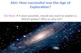 Do Now : If it were possible, would you want to explore a distant galaxy? Why or why not?