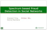 Spectrum based Fraud Detection in Social Networks