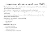 respiratory distress syndrome (RDS)