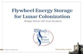 Flywheel Energy Storage for Lunar Colonization