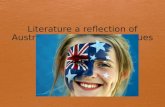Literature a reflection of Australian attitudes and values