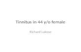 Tinnitus in 44 y/o female