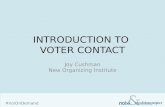 Introduction to  voter contact