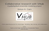 Collaborative research with  VHub Eyjafjallajökull  ensemble modeling project