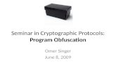 Seminar in Cryptographic Protocols:  Program  Obfuscation
