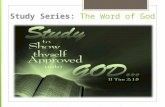 Study Series:  The Word of God