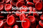 Solutions: Ways to Fix the Blood Shortage