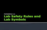 Lab Safety Rules and Lab Symbols