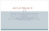 ACLA Week 9