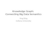 Knowledge Graph:  Connecting Big Data Semantics