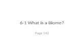 6-1 What  is a Biome?
