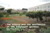 The ethics and the aesthetics of the allotment gardens