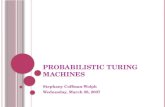 Probabilistic Turing Machines