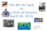 The BP Oil Spill In The Gulf of Mexico April 20, 2010