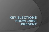 Key Elections from 1980-Present