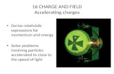 16 CHARGE AND FIELD Accelerating charges