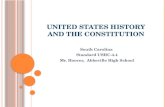 UNITED STATES HISTORY  AND THE CONSTITUTION
